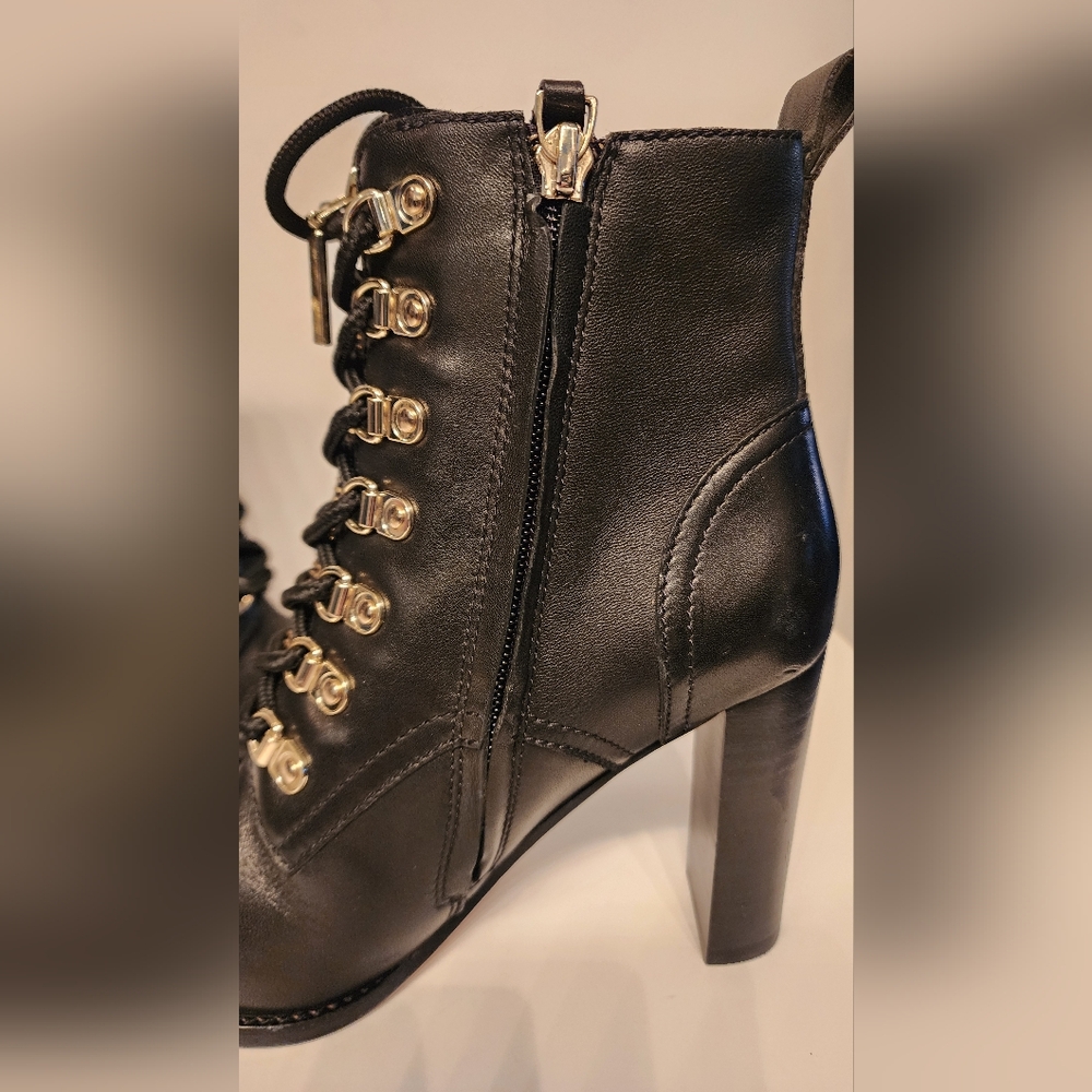 PAIGE Callie Corset Bootie in Black leather /gold hardware size 5 - NWOT - Picture 10 of 15